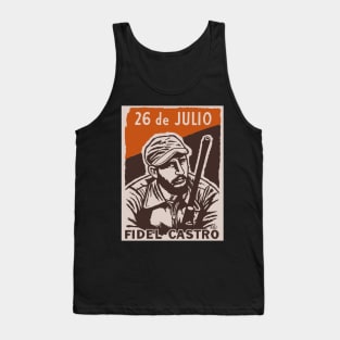 Fidel Castro poster - cuban revolution Tank Top